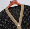 Pulls marque de luxe femmes pull manteau rétro chemise à carreaux à manches longues simple boutonnage Plaid lâche tricot Cardigan marée dames