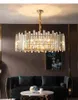 Gold Led Pendant Lights lamp Crystal Livingroom Indoor Lighting Modern Hanging For Dining room Kitchen Industrial Loft