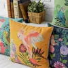 Capa de almofada papagaio pássaro fronha flor firme sofá borboleta quarto decoração de casa capa de almofada decoração de casa almofadas240g