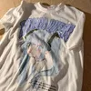 Yaz Harajuku Goth Japon T Gömlek Anime Titan Kadın Peri Grunge Gevşek Kısa Kollu Y2K Tees Kawaii Tops