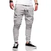 Automne Coton Casual Skinny Jogger Cargo Pantalon De Mode Cordon Pantalon Mince Pantalon De Survêtement Hommes 201113