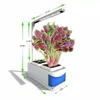 Kit de planteur de jardin d'herbes d'intérieur intelligent LED élèvent la lampe de bureau multifonction de culture hydroponique légère lampe de culture de fleurs de plantes AC100-240V Y201h