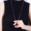 Vendita calda Nuovi gioielli da donna di moda Stile coreano Maglione a catena lunga Personalità Collane con pendente in cristallo semplice femminile Trendy