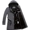 Winter Trench casaco homens moda longo sobretudo masculino venda quente lã ootwear grossos homens tamanho 4xl jaquetas de lã 201223