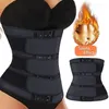 Mage corset svart kvinnor shapewear shaper sport termo svett bälte underbust kontroll bantning1