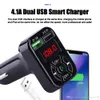 FM Adapter A9 Bluetooth Car Charger FM Transmitter with Dual USB Adapter Hand MP3 Player Support TF HOUNDAL