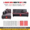 Sofa Pokrywy do salonu Solidne Kolor Elastyczne Sliplovers Jeśli L-Shape Sofy Longue Longue Sofa Potrzebujesz zamówienia 2 szkieletowa kanapa pokrywa LJ201216