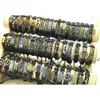 200pcs lot Mix Style Metal Leather Cuff Charm Bracelets For Men's Women's Jewelry Party Gifts Bangle wmtaho luckyhat3050