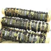 200 %/Lot Mix Style metaalleren manchet Karmarmbanden voor herenjuwelenjuwelenfeestjes Bangle Wmtaho Luckyhat