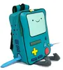 وقت المغامرة مع حقيبة الظهر Finn و Jake CN BMO Beemo Be More Cartoon Robot عالية الجودة Pu Green