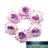 5 pcs Fleur Artificielle BRICOLAGE Artisanat Fleur 5 cm Lavable Réutilisable Soie Pivoine Bouquet Nécessaires Décoration De Fête De Mariage En Stock