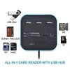 Hubs Erilles USB HUB Combo All In One 2.0 Micro SD High Speed Card Reader 3 Ports Adapter Connector For Tablet PC Computer Laptop