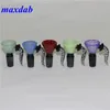 colorful hookah bong bowls Male Joint 14mm & 18mm Glass Bowl Bongs Water Pipes Oil Rig