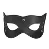 Bondage oogmasker blinddoek erotische slavenbeperking lederen blinder voor paar games #54