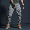 Мужчины военные тактические брюки Joggers Camouflage грузовые брюки мужские хлопковые мульти-карманные моды Большой размер брюки -40 G220224