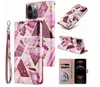 For iPhone 12 mini 11 Pro XR XS Max 7 8 6 6S Plus Cases Leather Flip Wallet Marble Card Slot Cover Magnetic Holder Wallet