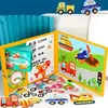 Gioco di puzzle Giocattoli educativi Montessori Traffic Cognition Puzzle 3D per bambini da 2 a 4 anni Scatola per bambini Puzzle Toy Gift 201218