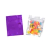 Multi Color Resealable Zip Mylar Bag Food Storage Aluminium Folie Väskor Plast Packing Bag Luktsäker påsar