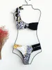 Sexy neuer Bikini One-Shoulder-Badeanzug Bademode Design Zweiteiliges Design Einzigartige Farbe Hell Hohe Qualität Auf Lager233P