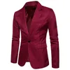 Мужчины Blazer 2020 Новое Прибытие Одноместный Кнопка Модные Мужские Blazers Slim Fit Bilen Костюмы Корейский Мода Красная Белая Куртка Blazer Дешевый