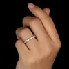 Ainoushi Trendy äkta 925 Solid Sterling Silver Wedding Silver Ring Sona Engagment Ring Women Bridal Band Engagement Ring Gift Y200106