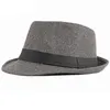 Breite Krempe Hüte HT3410 Männer Herbst Winter Hut Vintage Fedoras Casual Trilby Männlich Schwarz Band Retro Jazz Mode Fedora Für men1242B