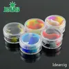 Recipiente de plástico colorido de 5 ml de alta calidad, inserte cera saludable, pequeños recipientes transparentes con tapa, tarros de silicona, contenedor de cera para dab, aceite de paja para dab