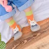 non-slip floor soft rubber soles thick winter cartoon toddler socks shoes baby booties LJ201104