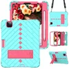 Silicone Portable Tablet PC Cases ShockProof Handle Cover Stand Case pour iPad mini6 10.2 10.9 11 pouces samsung tab A7 10.4 t500 avec sangle