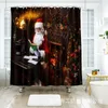 Candata per doccia per porte di Natale personalizzata Terlina per doccia 3D personalizzata Polyestro Terrena da bagno dell'albero di Natale