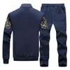 Erkekler Ayarla Büyük Boy 6XL 7XL 8XL 9XL Moda Sonbahar Kış Homme Suit Kazak Sweatpants erkek Seti Erkek Eşofman Ceket 211222