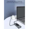 USB C Docking Station Hub 15 in 1 Type C Dock 4K HD 1080P VGA PD TF 3.5mm Adapter USB 3.0 Splitter 10W Wireless Charger for MacBook Laptop