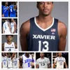College-Basketball trägt Xavier Basketball 13 Naji Marshall 1 Paul Scruggs 32 Zach Freemantle 11 Bryce Moore 2 Dahmir Bishop 55 Crawford genähtes Jersey NCAA College