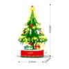 Sembo Block Creator Expert Kerstboom Muziek Doos Set Dorp Trein Santa Claus Gift Bouwstenen Creator Kerst Kid Speelgoed Q1126