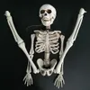 Decoration Full Life Size Body Poseable Hanging Artificial Human Skeleton Crafts Horror Haunted House Home Party Prop Halloween Y201006