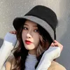 Beanie/Skull Caps 2021 Quality Korean Style Winter Men's and Women's Hat 100％ウール毛皮漁師ボウラーファッションブランド調整可能b