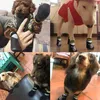 4 unids/set exterior impermeable antideslizante antimanchas perro gato calcetines botines zapatos con suela de goma Pet Paw Protector para L pequeño L jllUuF