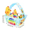 Påskkanin ägg gåva Specialformad tredimensionell bärbar korg Party gåvor Box RRA11531