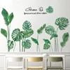 Tropical Leaves Wall Sticker DIY Nodic Style Plant Decals for Living Room Bedroom Decoration Home Decor Y200103