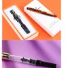 Resin Fountain Pen № 6 Bock Nib с преобразователем Германия импортированных красочных офисных школьных канцелярских принадлежностей Y200709