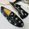 classic women Flat Dress shoes 100% Authentic cowhide Metal buckle Lady leather casual shoe Mules Princetown Men Printed Trample Lazy Slides Loafers Large size 34-46