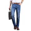 Herbst Winter Neue männer Elastische Baumwolle Stretch Jeans Hosen Gerade Fit Denim Hosen Männer der Marke Mode Große Größe 38 40 201116