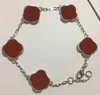 6 colori Fashion Classic 4/Four Leaf Clover Braccialetti con ciondoli Bangle Chain di alta qualità Agate Shell Wedding cjeweler per regali da donna da uomo