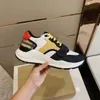 Hoge kwaliteit designer casual schoenen echt leer klassieke geruite trainers bessen strepen schoen mode trainer voor man vrouw bur kleurenbalk sneakers