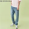 Giordano Hommes Jeans Mid Rise Straight Denim Jeans Coton Multi Poche Lâche Droite Calca Jeans Masculina 01110069 201111