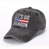 DHL은 Brandon 자수 망을 갈 수 있습니다. 야구 모자 미국 미국 국기 조정 가능한 Snapback Caps 씻은 면화 모자 CDC21