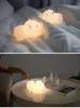 Lampada da comodino per camera da letto a forma di animale del fumetto ricaricabile USB con sensore tattile per luce notturna a LED a colori