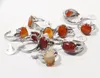 Bulk Crystal Rings Wholesale Carnelian Red Agate Ring for Girl Women