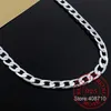 Chaînes 925 Sterling Silver 8mm 16-24 Pouces Hommes Collier Chaîne Latérale Déclaration Atmosphérique Cadeau Fête Jewelry1