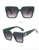 Fashion new ins popolare designer di lusso classico occhiali da sole quadrati oversize per donna donna donna 4 colori